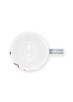 Pip Studio Flower Festival Mokken - Servies - Set van 4 Kopjes - Lichtblauw - 365ml - vtwonen shop