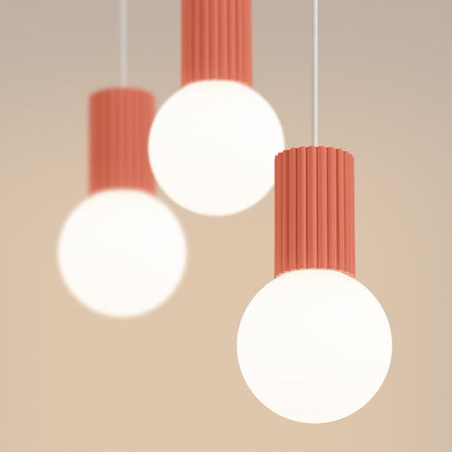 Sollux Lighting Hanglamp HALO 3L perzik - 40x6x120cm
