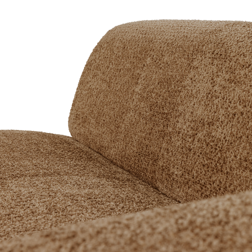 WOOOD 2-zits bank arm rechts Mojo Base - Wollig - Honinggeel - 74x185x97