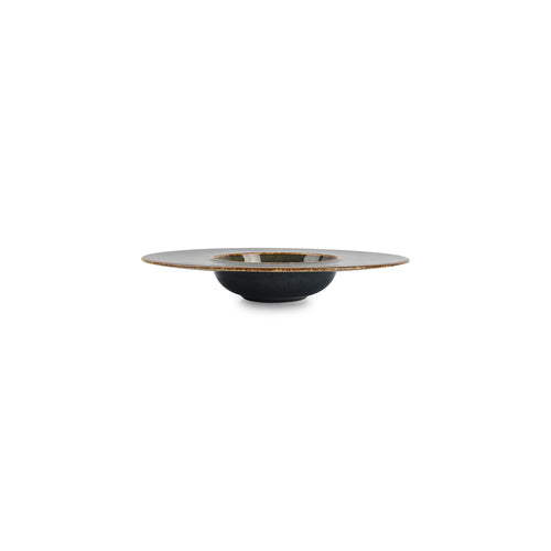 Bonbistro - Diep bord 24/11xH4cm groen Cirro - Set van 6