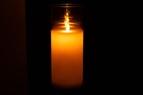 J-Line lamp blinkend - glas - goud -  large - LED lichtjes - vtwonen shop