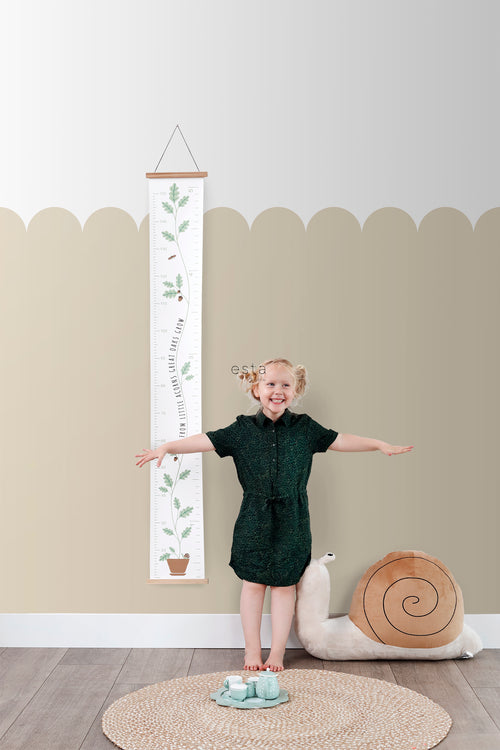 ESTAhome fotobehang lambrisering zand beige - 100 x 279 cm - 159230