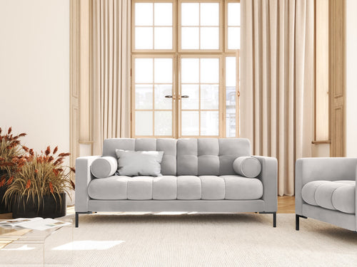 Cosmopolitan Design Bank Bali 2-zits, flueel, geld - 96x152x75cm