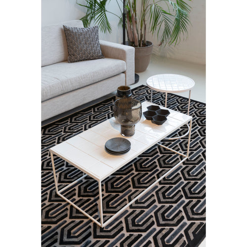 Zuiver Glazed Salontafel 93x42,5 cm Wit - vtwonen shop