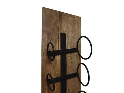 SM Collection wijnrek Champin - wand 6 flessen - zwart - vtwonen shop