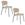 Housecraft Living Jolien Eetkamerstoelen Zwart/Beige Bouclé - Set van 2