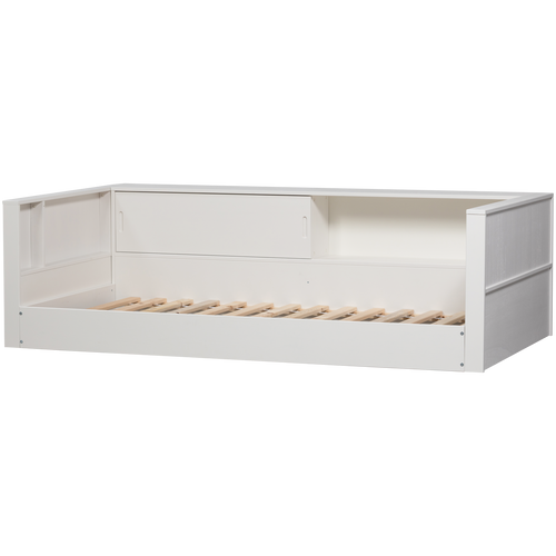 WOOOD bedbank Carter - Grenenhout - Wit - 90x200