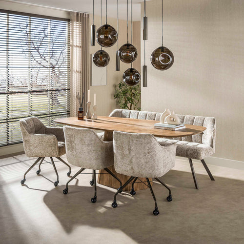 Giga Living Hanglamp Stellar Pendel - Bruin Metaal - 135x60x150cm