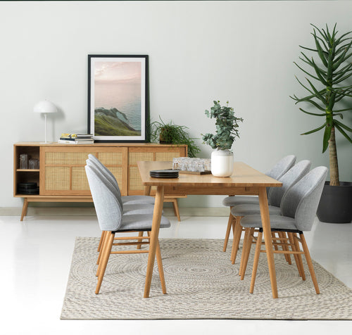 Rebellenclub Eetkamertafel Yass - 190 x 90 cm - Eiken - vtwonen shop