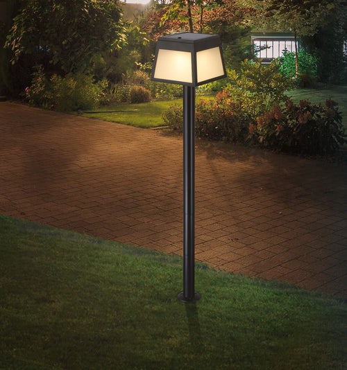 EGLO solar priklamp buiten Altilia - led - 106 cm - zwart/wit