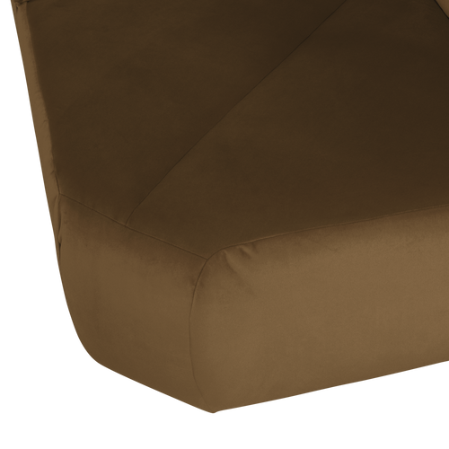 WOOOD hoekelement recht Mojo - Velvet - Honinggeel - 74x105x105