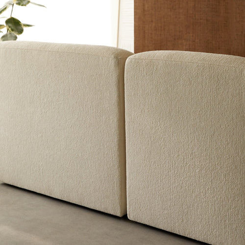 Tikamoon Modulaire bank van écru stof, 3-4 zitplaatsen - Beige