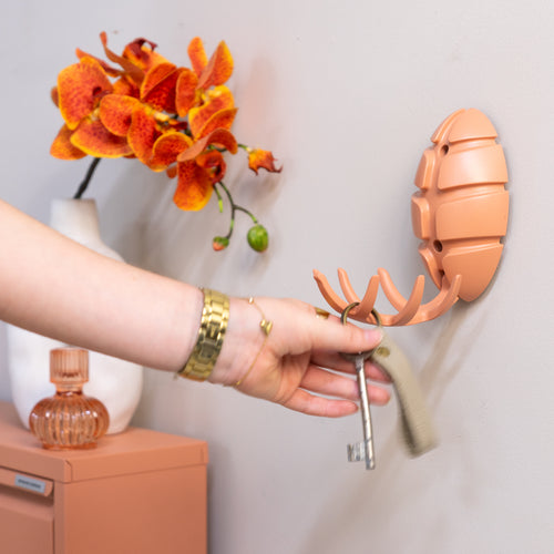 Spinder Design kapstok Bug - Clay Terra / Clay Terra - 7 haken - vtwonen shop