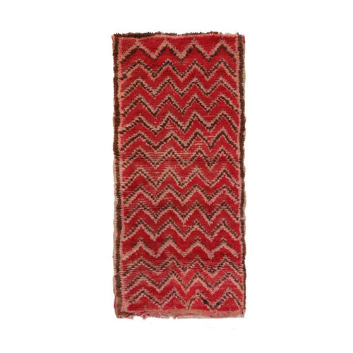 AFK Living vloerkleed Berber - handgemaakt - Wol - 76 x 163 cm - vtwonen shop