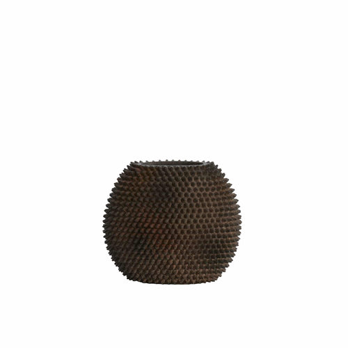 Light & Living vaas Caldras - bruin - 30.5x17x26.5cm