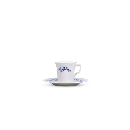 Bonbistro - Kop 20cl blue flower Retro - Set van 6