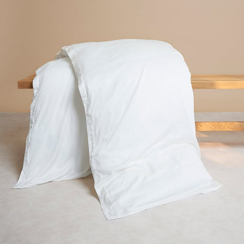Coco & Cici - Kids - TENCEL Sateen Dekbedovertrek Wit - 140x200 + 1 kussensloop 60x70