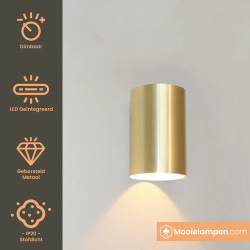 Artdelight Wandlamp Brody 1 - Goud