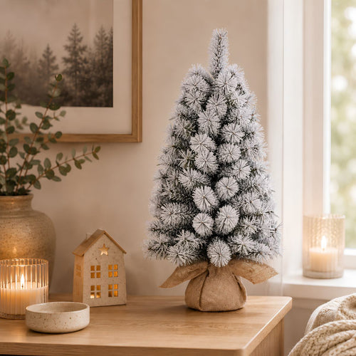 Black Box Trees Koyama Kerstboom Groen Frosted 98 Tips - Kerstversiering voor Ieder Interieur - Kunstboom met Natuurlijke PVC-Naalden en Bevroren