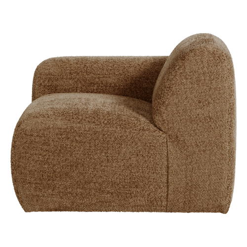 WOOOD 1-zits bank arm links Mojo Base - Wollig - Honinggeel - 74x105x97