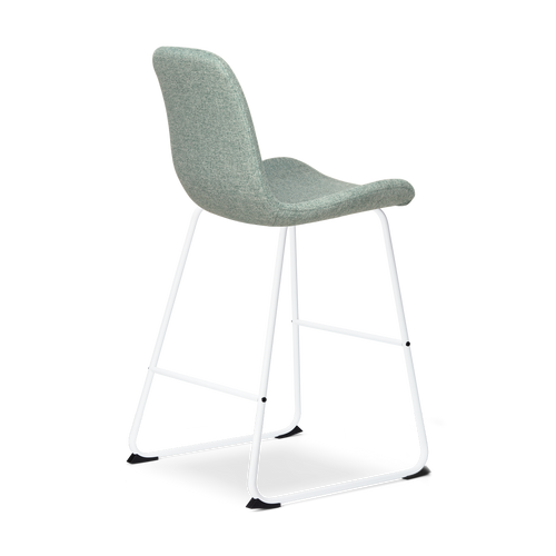 Nolon Nino-Fé Barkruk Zacht Groen - Wit Onderstel - 65 cm - vtwonen shop