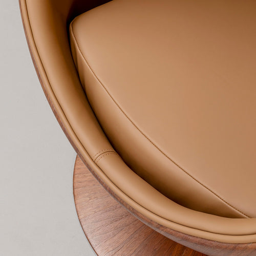 Kare Design Draaifauteuil Eye Ball walnoot - vtwonen shop