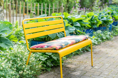 MaximaVida metalen tuinbank Max 120 cm okergeel - vtwonen shop