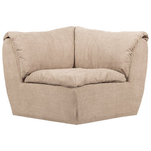 WOOOD hoekelement Baggy - Geweven Chenille - Zand - 81x96x96 - vtwonen shop