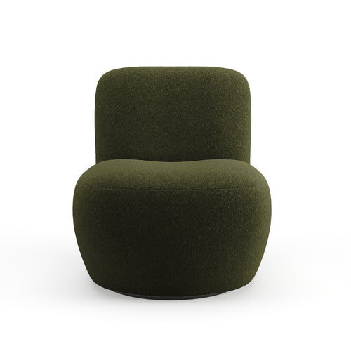 Sia Home - Fauteuil JENA - Bouclette stof - Kaki groen - 64cm - vtwonen shop