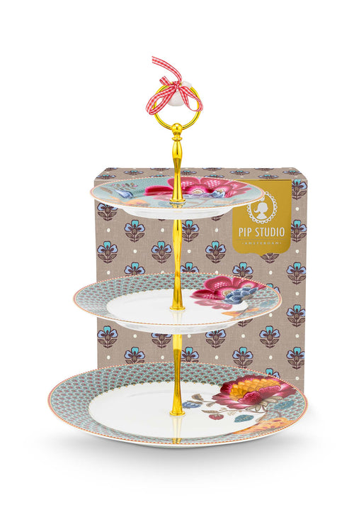 Pip Studio Etagere 3 laags - Blooming Tales - Lichtblauw