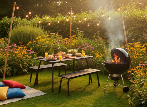 MaximaVida metalen tuintafel Max 150 x 80 cm zwart - vtwonen shop