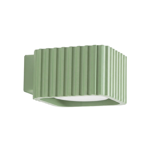 Sollux Lighting Wandlamp RIFF saliegroen Gx53 - 10x12x6cm