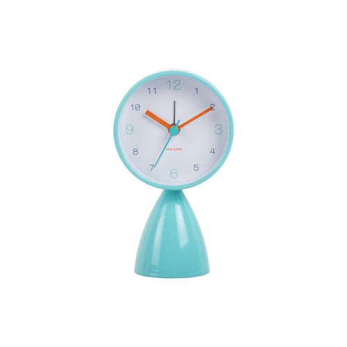 Karlsson wekker Funky Vibes - blauw - 7.8x7.8x13.3cm