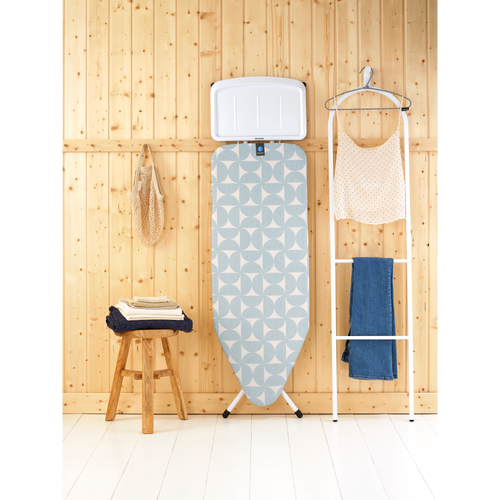 Brabantia Strijkplank C, 124x45 cm, solide stoomunithouder - Fresh Breeze