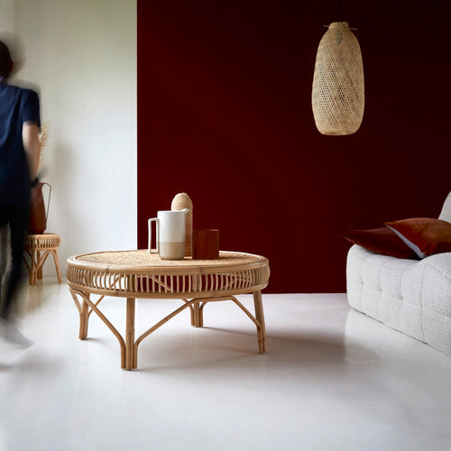 Dressoir, ladekast met 3 laden en 3 schuifdeuren, rotan vlechtwerk op de deurfronten Dressoir, ladekast met 3 laden en 3 schuifdeuren, rotan vlechtwerk op de deurfronten
