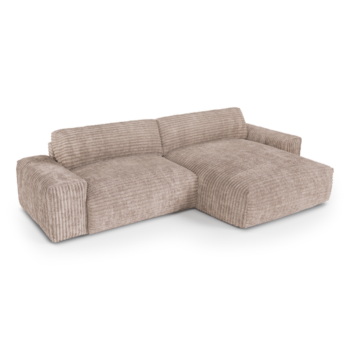 Sia Home - Rechthoekige hoekbank BLISS - xxl-corduroy mol 220cm