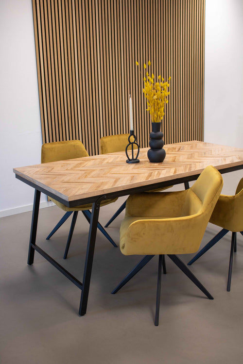 Kick draaistoel Tom - Goud - vtwonen shop