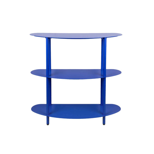 Leitmotiv side table Cool Retro - blauw - 90x28x82cm