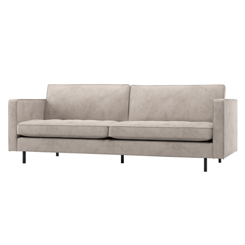 WOOOD classic 2,5-zits bank Rodeo - Ribstof - Ecru - 83x230x88