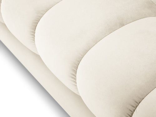 Cosmopolitan Design Bank Bali 2-zits, flueel, lichtbeige - 96x152x75cm