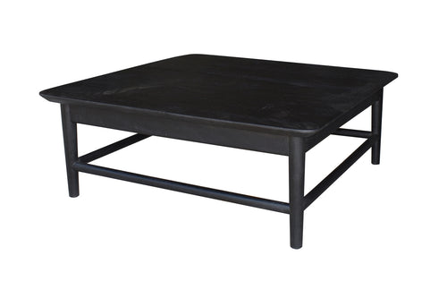 Giga Meubel Salontafel Lana - Zwart Mangohout - 100x100x45cm - vtwonen shop