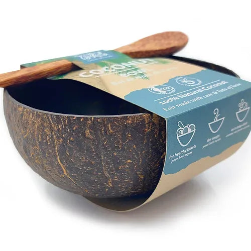 Furnilux Kokoskommen met eetlepel - Set van 2 - handgemaakt - geschenkdoos - vtwonen shop