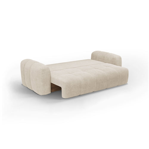 Premium Interiors - Slaapbank met opbergruimte SKY - kruisbinding crème 260cm