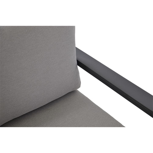 Lesli Living loungebank Belezza - antraciet - 194x78x73cm