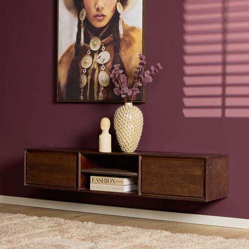 Starfurn Tv-meubel Ambiance - Zwevend - Bruin Hout - 160x35x30cm