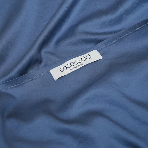 Coco & Cici - TENCEL Twill Kussensloop Donker Blauw - 1 kussensloop 50x60