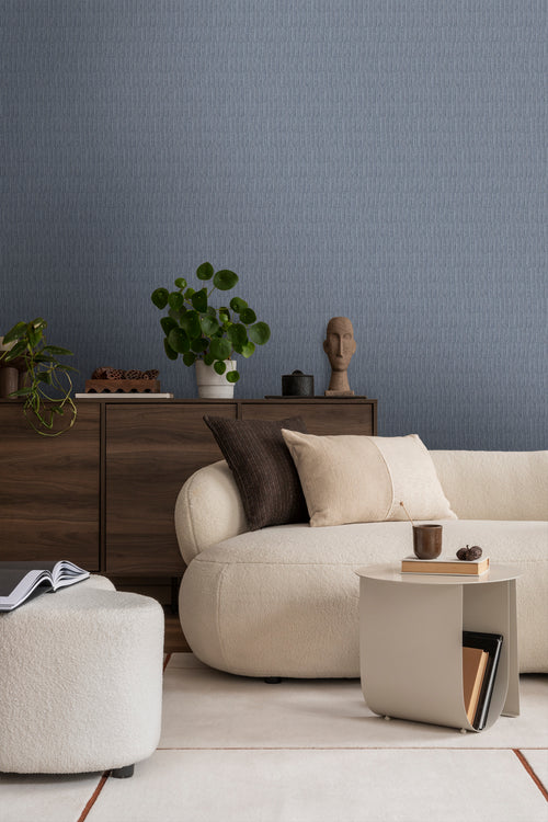 Sanders & Sanders behang effen vergrijsd blauw - 53 cm x 10 m - 640374 - vtwonen shop