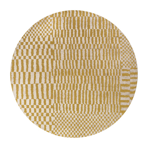 Louis De Poortere vloerkleed Erg - geel - 240x240cm - vtwonen shop