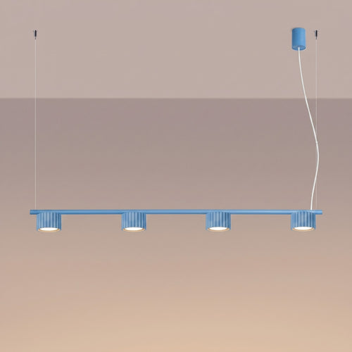 Sollux Lighting Kroonluchter AURA 4 azuur Gx53 - 122x10x208cm