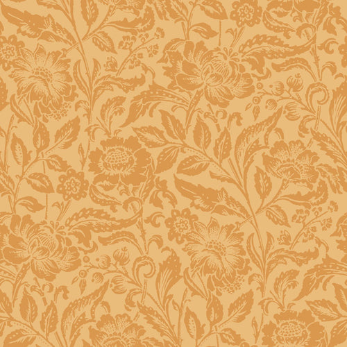 ESTAhome behang vintage bloemen oranje - 50 x 900 cm - 131681